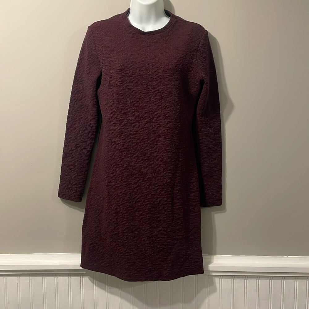 Topshop maroon sweater dress size 8